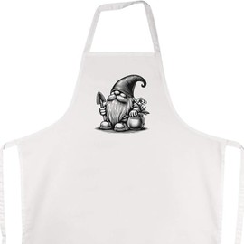 Azeeda 'Garden Gnome With Trowel' Unisex Cooking Apron (AP00069343)