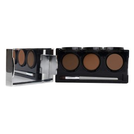 Full Coverage Concealer Palette, Waterproof Concealer Cream, 3 Colors + Brush, by Dermaflage