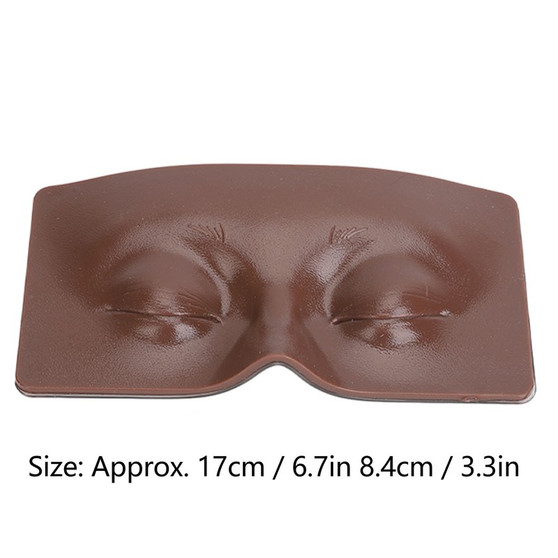 Eye Makeup Practice Board Closing Eyes Reusable Silicone Mannequin Face