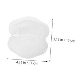 Minkissy Postpartum Breast Pads Ultra-Absorbent Nursing Pads Leak-Proof Discreet Breathable Pack White