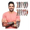 Tattoo 6 Piezas Manga Protectora Sol Tatuaje Licra Unitalla Unisex