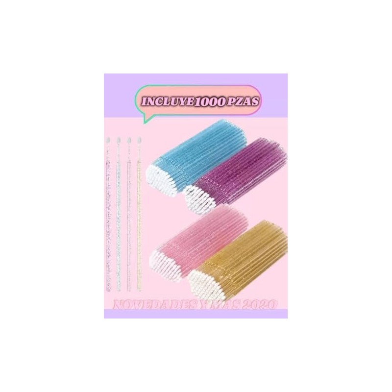 1000 piezas Microbrush Desechable. Hisopo, Aplicador, Extensión de pestañas, Microbrush,