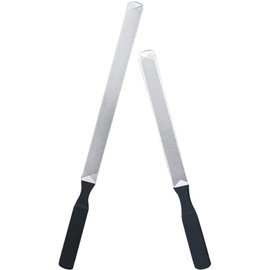 Beavorty 2pcs Stainless Steel Nail Files for Thick Nails Professional Manicure Tools Double-Sided for Home and Salon Use for and