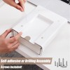 2 Pack Under Desk Storage Drawers Slide Out-Drill-On or Self-Adhesive,Large&Medium
