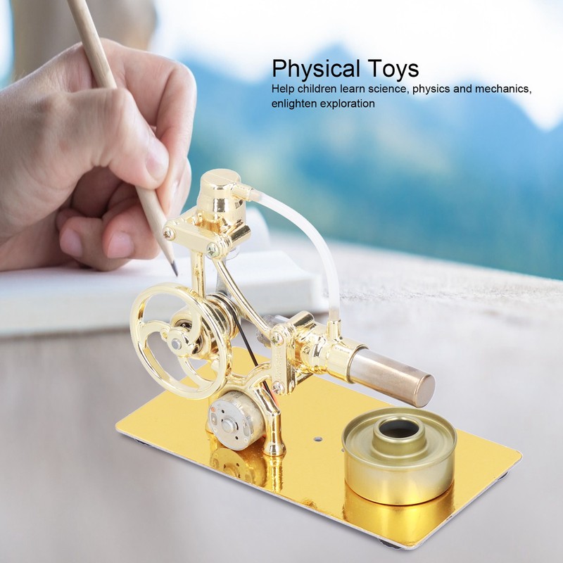 Mini Stirling Engine Model Miniature Steam Power Motor Educational Physical