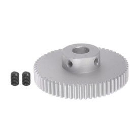 HARFINGTON Step Spur Gear 10mm Bore Gear 60T Mod 1 Aluminum Alloy Motor Gear for RC Car Replacement Parts Accessories Electric Grinder Gearbox Reduction Gear Reducer