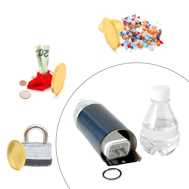 XINYIN Leak-proof insulated water bottle with secret storage compartment. Stowable