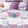 GigabitBest 3 Pack Deep Clear Hard Shell Zipper Cases with