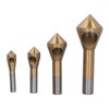 4PCS Titanium Coated Countersink Drill Bits 90 Degree Chamfer Tool
