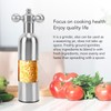 Pepper Mill Professional Refillable Ceramic Rotor Coarseness Adjustable Manual Pepper