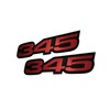 2X (Pair/Set) VMS Racing 345 RED on Black Highly Polished