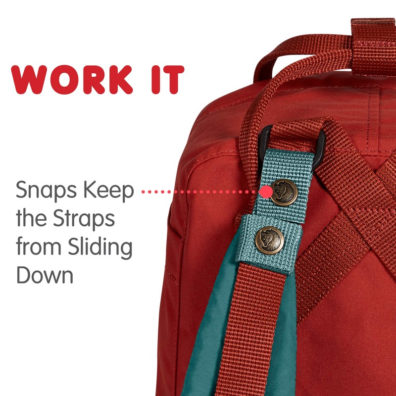 Fjallraven, Kanken Mini Shoulder Pads for Backpacks, Frost Green