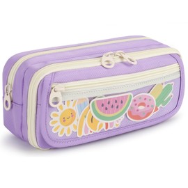 Large Capacity Pencil Case with Compartments, School Pencil Bags with Zipper, Big Storage Pen Bag for Teen Girl Boy Men Women, Aesthetic Stationery Pen Bag for School College and Office