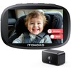 Itomoro Wireless Baby Car Camera, Rechargeable Car Baby Monitor with