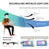 bullabulling 3 pack Oprah style Spring hinge Readers Blue Light