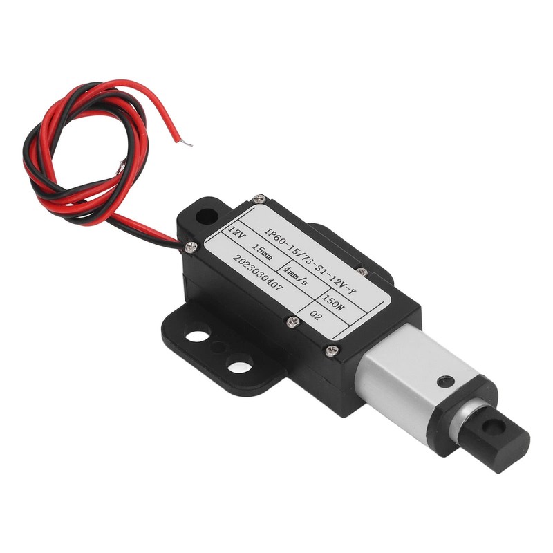 15mm Stroke Micro Linear Actuator, 12V Force 150N Speed 4mm