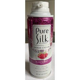 Pure Silk Raspberry Mist Aloe Infusion Spa Therapy Pure Silk Shave Cream Pack of 2(Two)