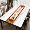 Thanksgiving decorations, Happy Thanksgiving table runner, autumn Thanksgiving tablecloth decoration,