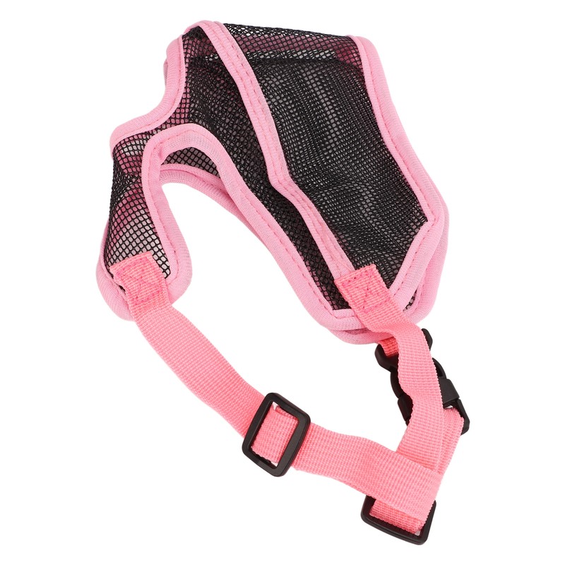 Short Snout Dog Muzzle Adjustable Breathable Prevent Biting Chewing Dog