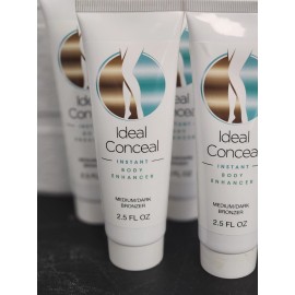 LOT OF (5)  Ideal Conceal Instant Body Enhancer Medium/Dark - Natural 2.5 fl oz