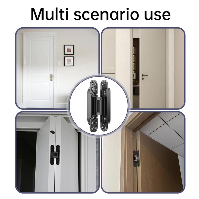 4-Pack 7 inch Hidden Hinges for Doors Invisible Hinges Concealed