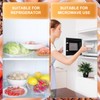 Bliceon 200 Pack White Stretch Food Covers, Elastic Plastic Bowl