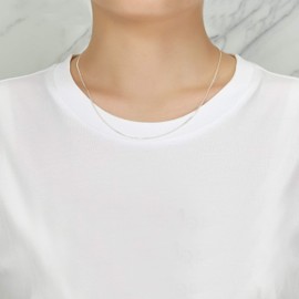 Philip Jones Sterling Silver 20" Inch 1.2mm Fine Italian Curb Chain Necklace