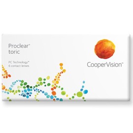 Proclear Toric, torische Monatslinsen weich, 6 Stück / BC 8.8 mm / DIA 14.4 / CYL -1,75 / Achse 180 / -05,00 Dioptrien