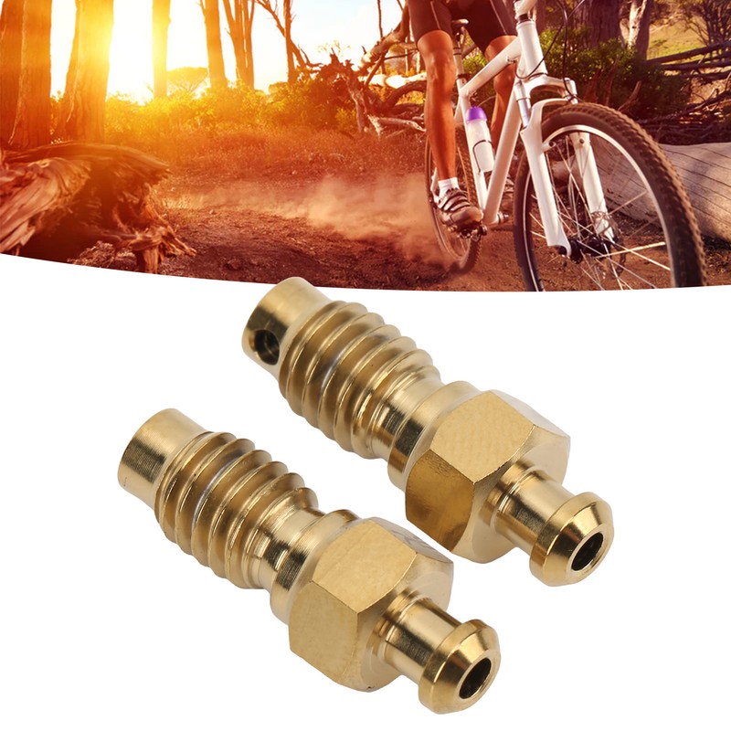 2Pcs Disc Brake Bleeder Screw Titanium Alloy M6 Rust Resistance
