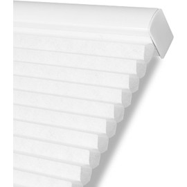 Persilux Light Filtering Cordless Cellular Shades 1.5" Cellular Blinds for Windows, Office, and Sliding Glass Doors, White, 22" W x 48" H