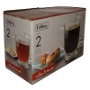 LIBBEY 2-PC Set Clear GLASSES Coffee MUGS Tea CUPS 16