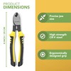 BLOSTM 8-inch Cable Cutting Pliers - 2-in-1 Wire Cutter &