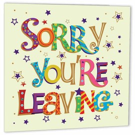 Colleagues Leaving Card - Sorry You're Leaving - Co Worker Goodbye Cards