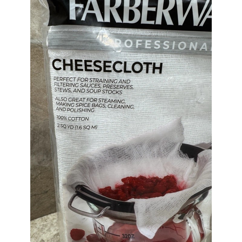 Farberware Cheesecloth Professional 2 Sq. YD New Sealed, Straining And