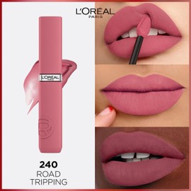 L'Oréal Paris L’Oréal Paris Infallible Matte Resistance Liquid Lipstick, Powdery Matte Finish & Infused with Hyaluronic Acid, 240 Road Tripping