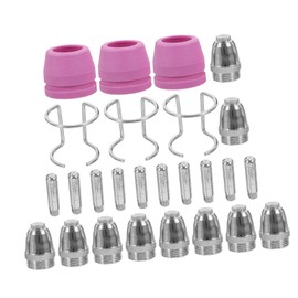 NOLITOY 1set Plasma Cutter Accessories Cut Nozzles Cups Kit for Precision Plasma Cutting Projects Easy to Install Compatible Various Models