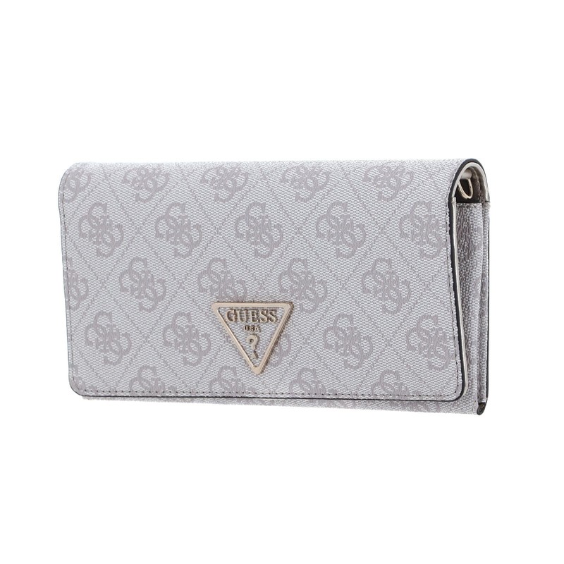 GUESS Laurel SLG Crossbody Flap Wrist Dove Logo