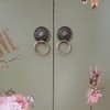 dophee 2Pcs Small Vintage Style Cabinet Drawer Handle Knob Antique