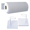 issiki Kitchen Paper Holder, Magnet, Stainless Steel, Vertical and Horizontal,