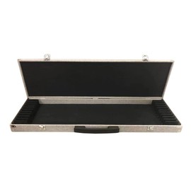 SKY High Density Wooden Bow Case for Twelve(12) Violin/Viola/Cello Bows Strong and Durable Grey Color