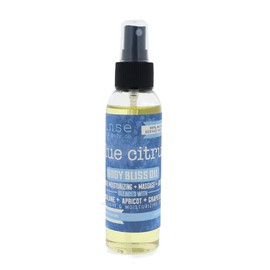 Rinse Bath & Body Blue Citrus Body Oil Moisturizer Spray - Natural, Light & Fast Absorbing | Squalane, Grapeseed & Apricot Oil | All Skin Types | Shower & Massage | Vitamin E | Handmade | 4floz
