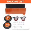 AIWFL Panel Dolly Heavy Duty Door Cart 1200LBS Capacity 4