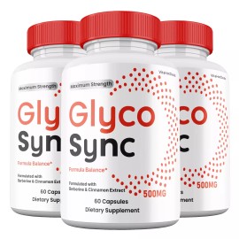 Glyco Sync Capsules, Max Strength, GlycoSync Blood Support Supplement (3 pack)