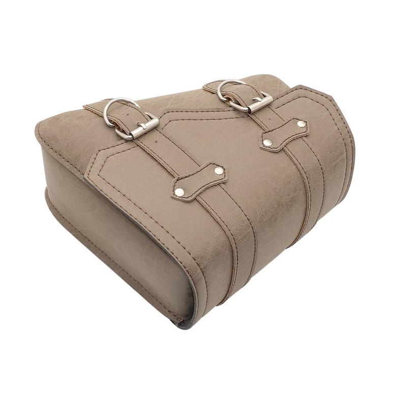 evomosa Motorcycle Saddle Bag PU Leather Universal Motorcycle Tool Bags