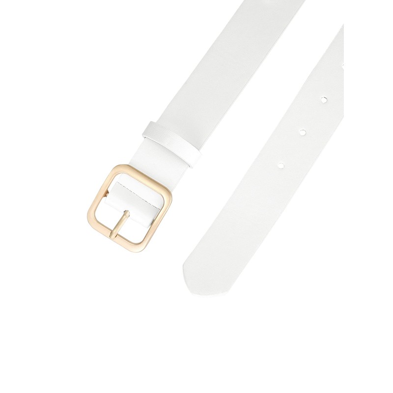 Allegra K Women's Wide Belt Wide Waist Belt Adjustable Pin