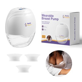 VODSSKYET ROMO-GLE/21 Wearable Breast Pump, Electric Portable Hands-Free Breast Pump with 3 Modes & 8 Suction Levels, Smart Display, Leak-Proof Design & 3 of Flange Inserts(17mm, 19mm, 21mm)