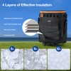Odoland 48 Cans Soft Cooler with Wheels and Handle Collapsible