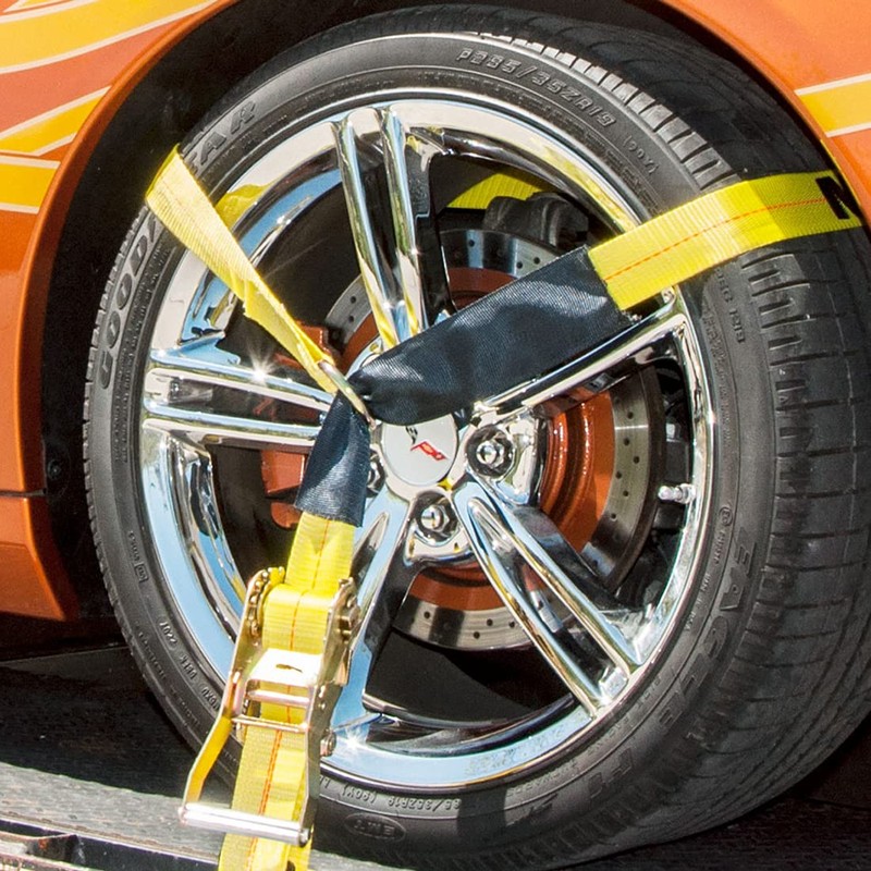 VULCAN Car Tie Down - Twisted Snap Hooks - Lasso