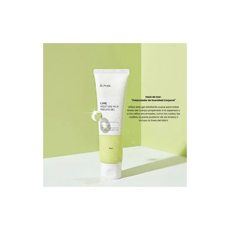 Gel Exfoliante IUNIK Facial Coreano de Lima con AHA para