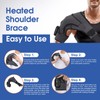 Cordless Shoulder Heating Pad, Heated Shoulder Wrap with Vibration, Shoulder